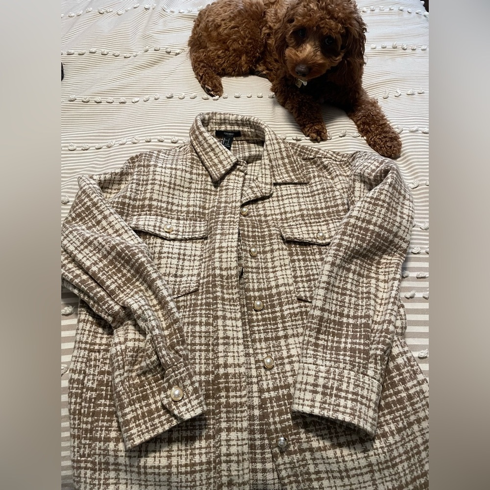 Pearl plaid shacket